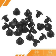 25Pcs Silicone Plugs Rubber Round Snap in Locking Hole Plugs for 4.5mm Hole