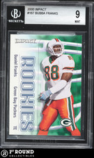 Bubba Franks RC BGS 9: 2000 Impact Rookie Card #167 POP 2. rookie card picture