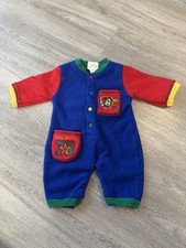 VTG 90s Disney Babies Mickey Mouse One Piece Color Block Size 0-6 Months Romper