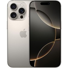 Produktbild - Apple iPhone 16 Pro 128GB Titan Natur Natural Titanium Grau IOS 5G Smartphone