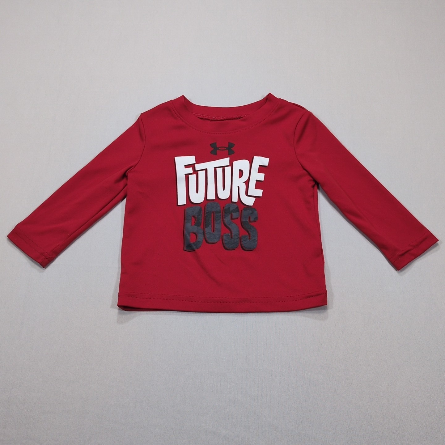Under Armour Boys Red Future Boss T-Shirt – Size 12 Months