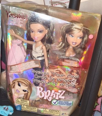 Bratz Puppe Design Your Own Yasmin Head Gamez Neu Selten in Box