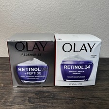 Olay Regenerist Retinol 24 Night Face Moisturizer Lot of Two 1.7oz 4313