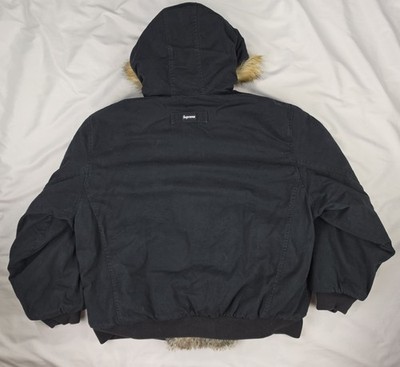 Supreme Reversible Faux Fur Hooded Work Jacket Black 3M Thinsulate Supreme Reversible Faux Fur Hooded Work Jacket Black 3M Thinsulate