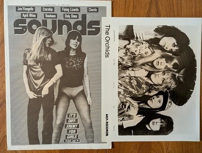 THE ORCHIDS - MCA Records. Promotional Brochure Sounds 1980. Che Zuro The Photos