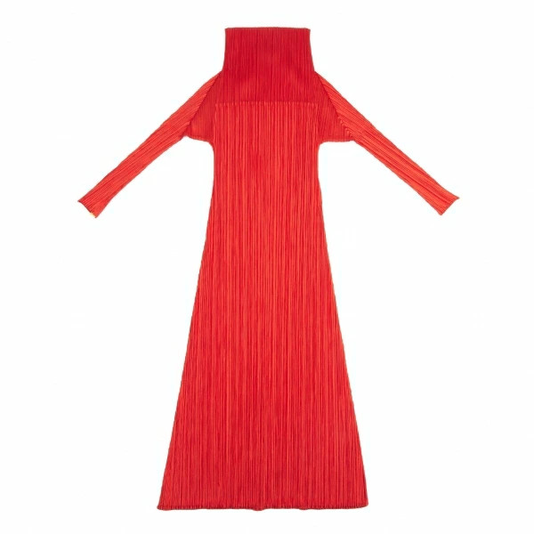PLEATS PLEASE High neck different material switch… - image 2