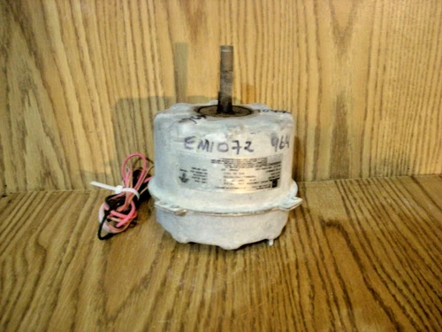 EM107-2: EMERSON 1/10HP K48HXFEK HVAC COND. FAN MOTOR 1075 RPM 208-230V .75A