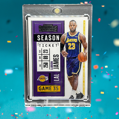 LeBron James RARE TICKET INVESTMENT CARD SSP PANINI NBA GOAT 