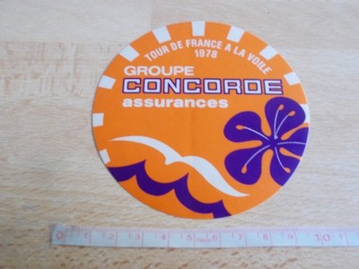 Selbstklebend Vintage Tour De France A La Voilé 1978 - Gruppe Concorde Versi