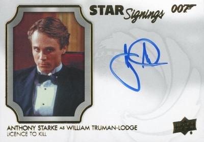 UPPER DECK 2020 JAMES BOND VILLAINS & HENCHMEN ANTHONY STARKE #SS-AA AUTOGRAPH