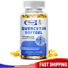 Quercetin  with Bromelain &Zinc-Natural Immune Support Supplement 120 Capsules