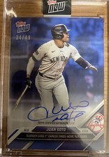 Juan Soto Yankees Auto 1st Career 3 Home Run Game 2024 Topps Now 553A Blue 34/49