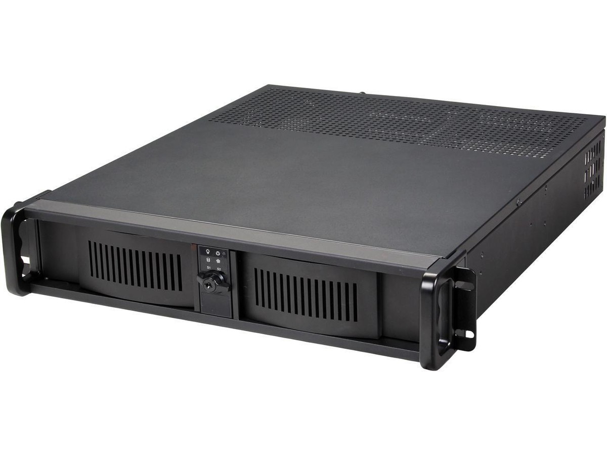 iStarUSA D-200-FS Black Aluminum / Steel 2U Rackmount Compact ...