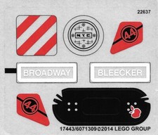 LEGO 79118 New TMNT Sticker Sheet Only Karai Bike Escape 100 Original Decals