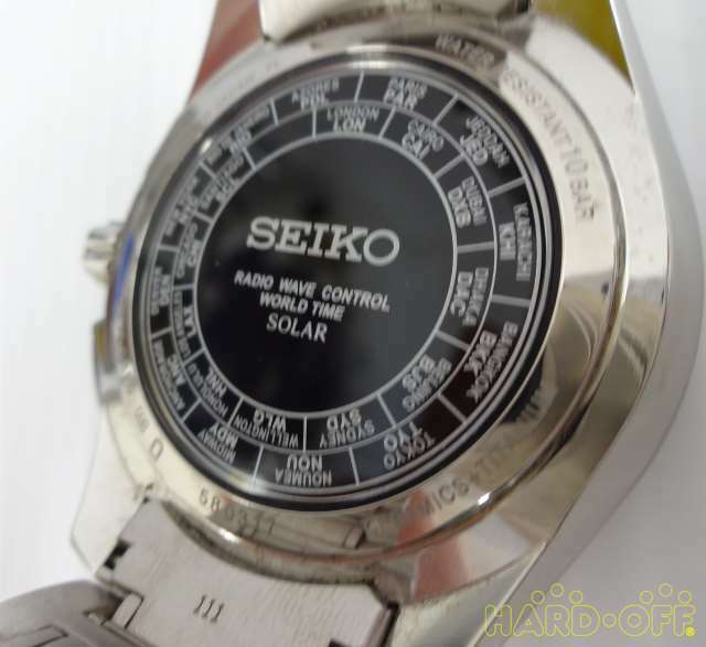 Seiko 8B54-0BF0 Titanium Ceramic World Time Solar Mens Watch Seiko 8B54-0BF0 Titanium Ceramic World Time Solar Mens Watch