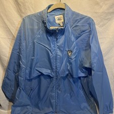 Vintage Izod Lacoste Windbreaker Jacket Men s L Golf Vented Nylon 80s Blue