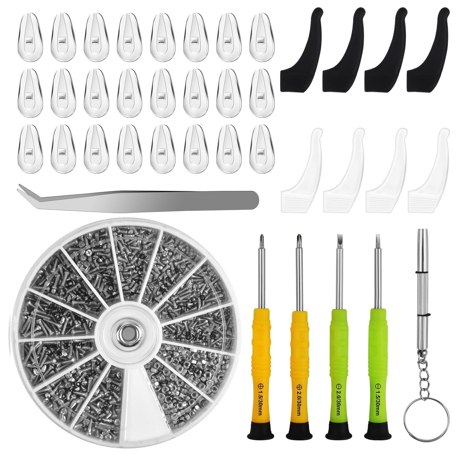 Kit reparación gafas y reloj con tornillos para monturas