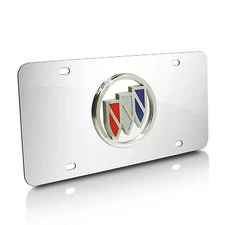 Buick Logo Chrome Stainless License Plate