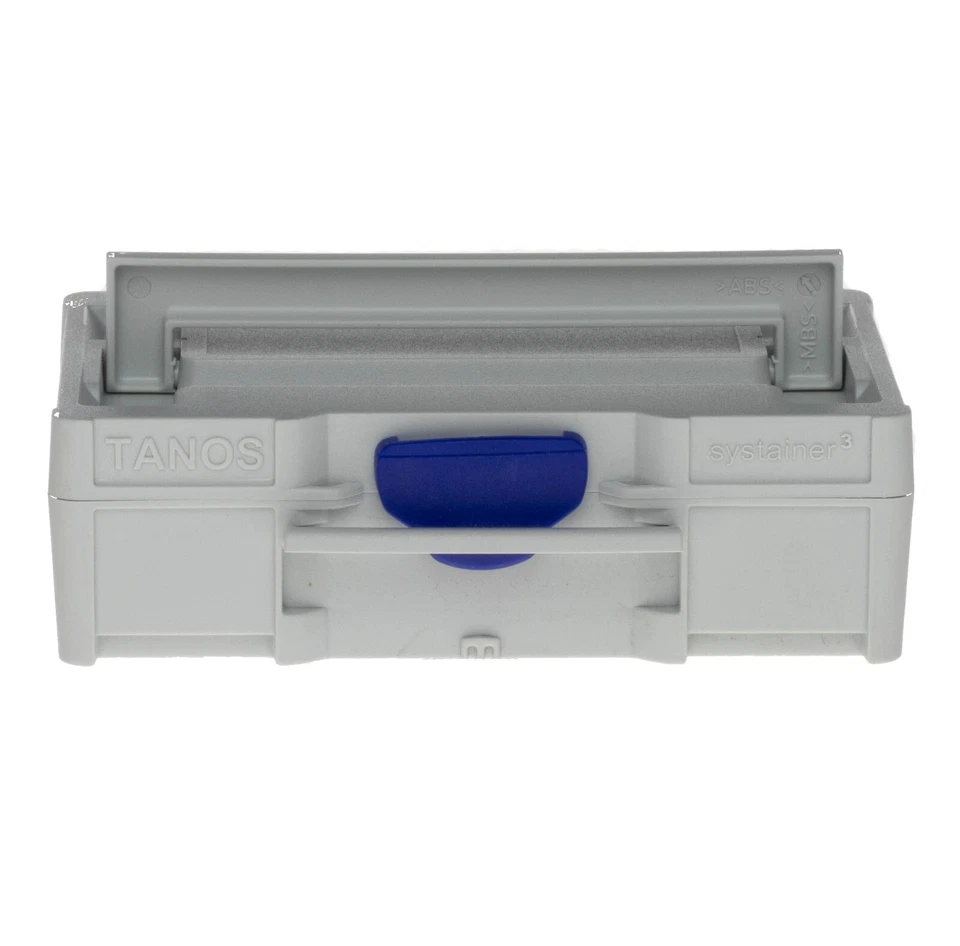 Tanos Micro Systainer 3 SYS SYS3 Micro XXS 33 T-LOC 22 1/4 pulgadas Soporte para brocas Festool Foto 4 de 4