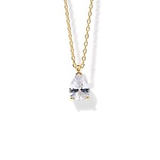 PAVOI 14K Gold Plated Cubic Zirconia Diamond Pendant Necklace for Women Adj...