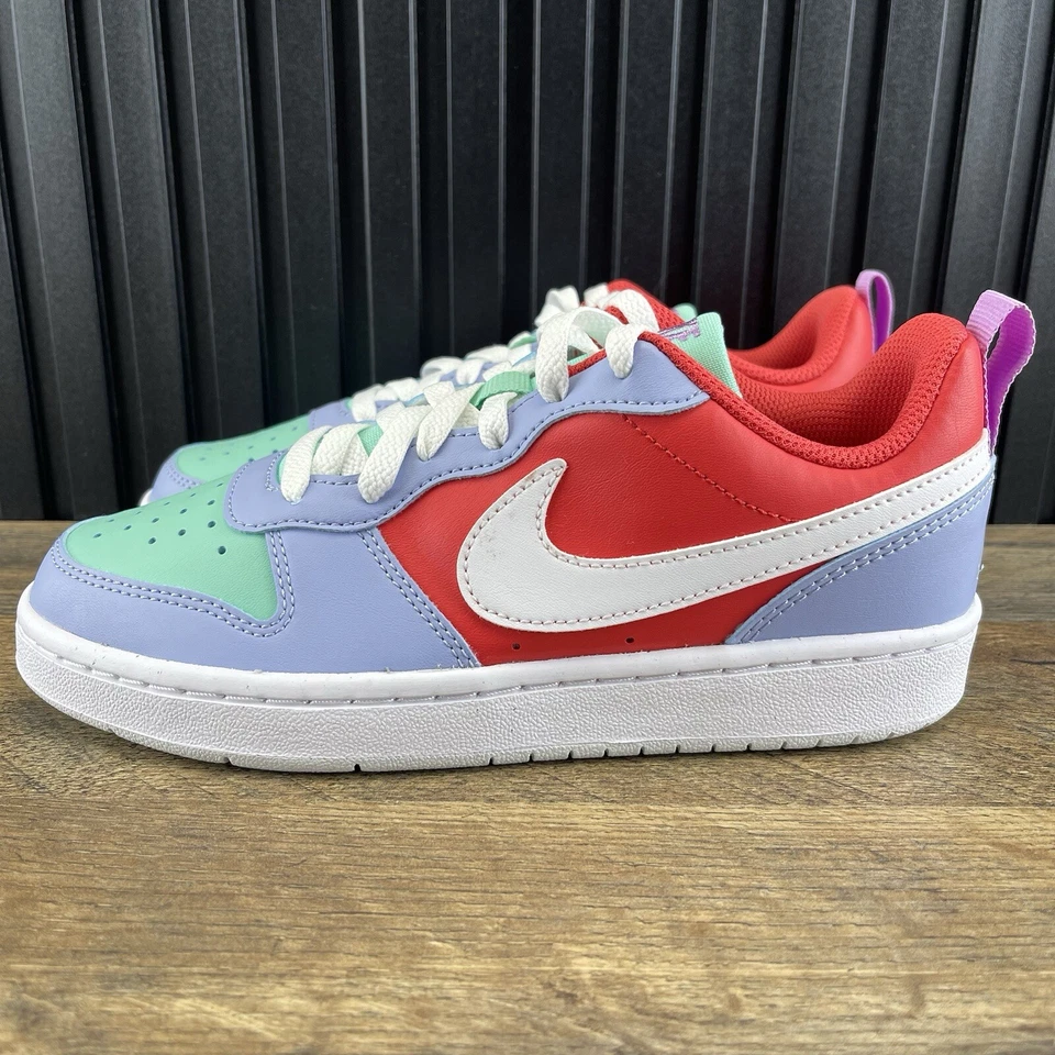 Nike Court Borough Low Recraft Sz 5.5 Womens Sz 4Y GS Bliss White Pink Shoes - Image 2 of 4