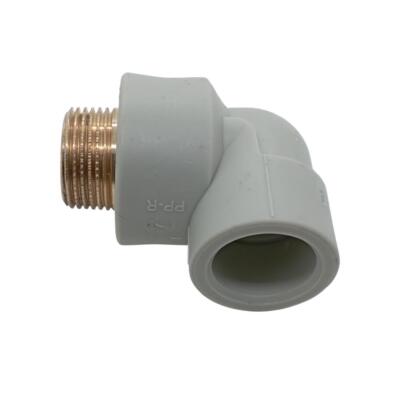 PPR Fittings: Bogen 90 grad mit AG, 32 mm * 1''. Rohr Schweißtechnik PP-R.