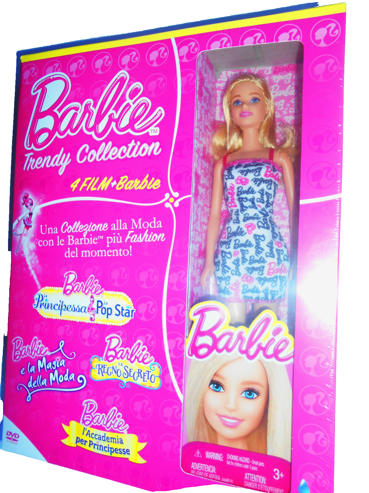 BARBIE TRENDY COLLECTION 4 FILM DVD + 1 BARBIE