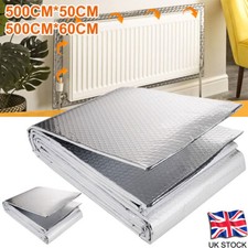 5Mx60/50cm Radiator Reflective Foil Energy Saving Insulation For All Heater Room