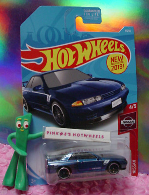 htf 2019 Hot Wheels NISSAN SKYLINE GT-R (BNR32) #1 blue; pr5