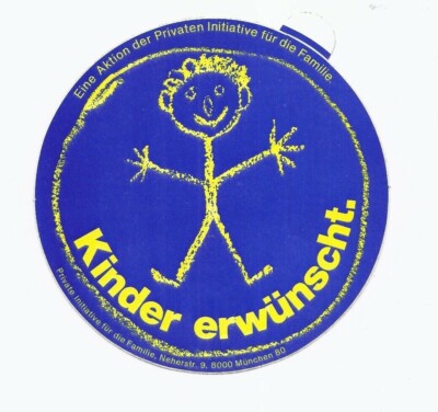 Stickers Family - Kids Wanted. An action of the private initiative f.d.Fam 