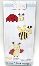 Sizzix Sizzlits - Love Bugs Set Lady Bee 3 Dies - 655426