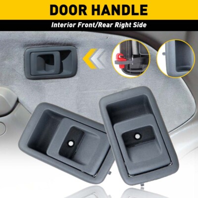 2PCS LH RH Interior Inside Door Handle Front Rear For Toyota Tacoma 2001-2004
