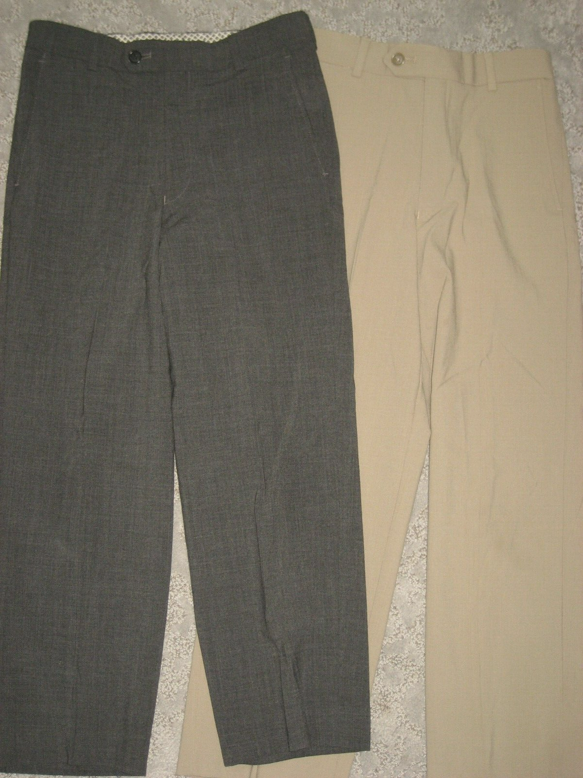 boys 8 Tallia wool blend dress pants pant lot beige gray eBay
