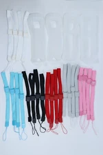 NINTENDO WII CONTROLLER REMOTE SILICONE COVER WRIST STRAP BUNDLES  2 PACK 4 PACK