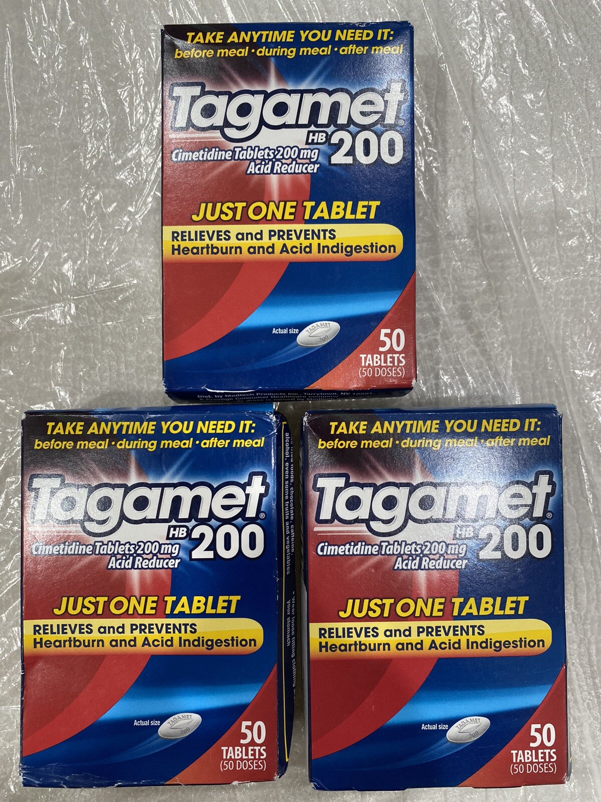 3 Pack. Tagamet HB 200 Acid Reducer. 3x50=150 Total Tablets. EXP 4/25