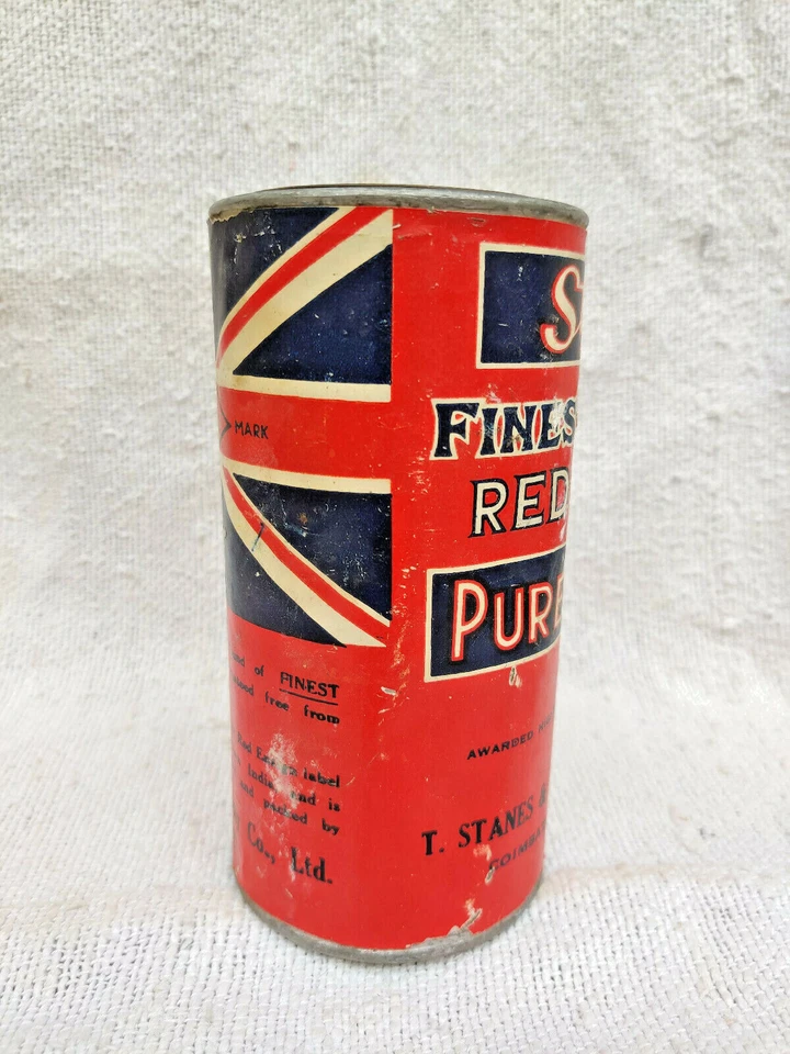 1920s Vintage The United Coffee Stanes Red Ensign coffee Adv Tin Box Rare TB359 - Image 2 of 4