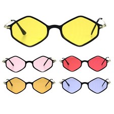 Pimp Diamond Shape Trendy Retro Vintage Hippie Sunglasses