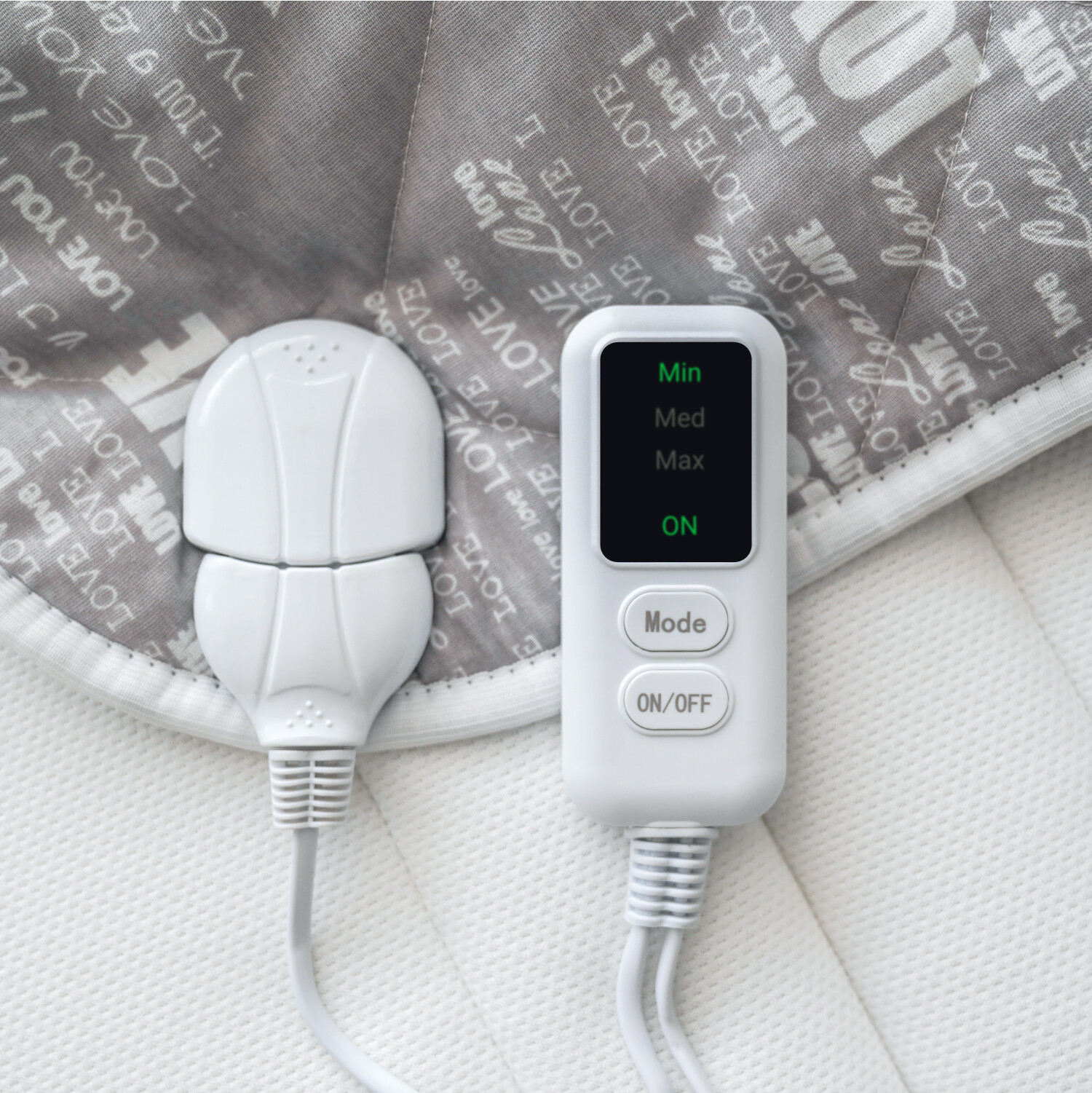 Electric Heated Mattress Pad Cover Control, Heating Blanket, 3 Modes, 220V