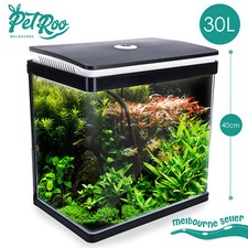 Dynamic Power Aquarium Fish Tank 30L Curved Glass RGB LED