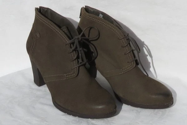 ROCKPORT COBB HILL US 9 9M Abeto Verde Nubuck Cuero Botines Zapatos KEARA Foto 3 de 4