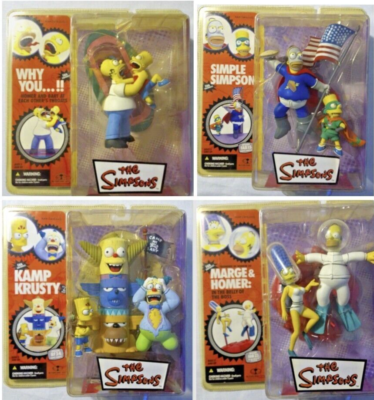 McFarlane Toys The Simpsons 2007 Series 1 Set of 4 -Why You