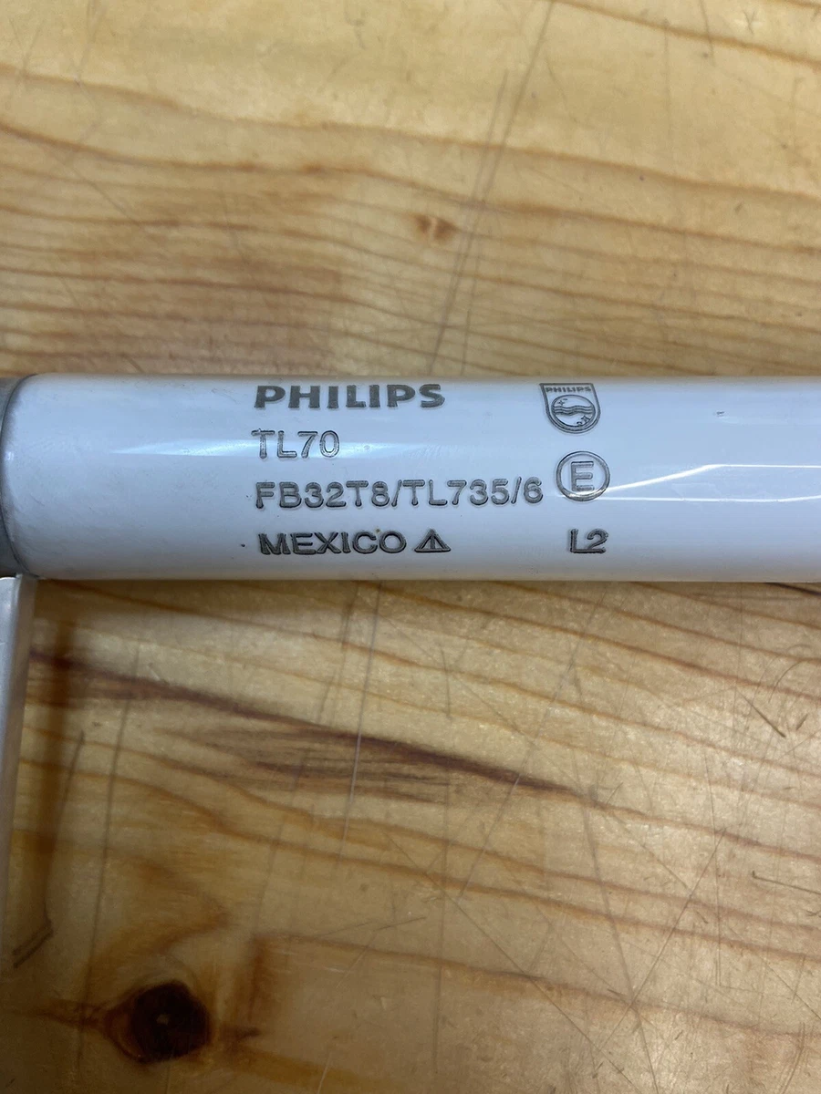 Philips FB32T8 TL 735 6 32 Watt T8 U Bent Shaped Fluorescent Tube 3500K Color Te