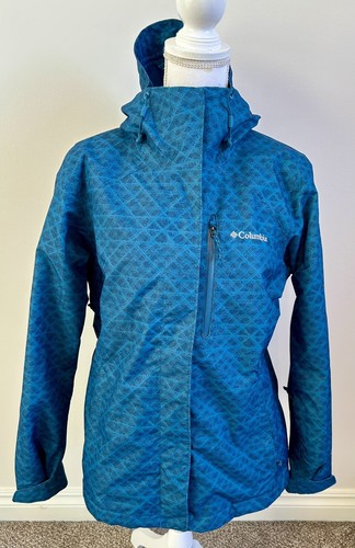 Columbia Interchange Women's Full Zip Powder Skirt Snowboard Jacket Shell Medium