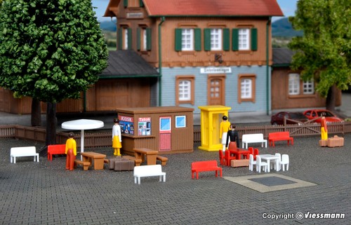 KIBRI 37490 Scala N Set di accessori per decorazione della città e montagna - Photo 2/2
