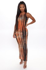 Fashion Nova Tie Dye Maxi Dress Size L