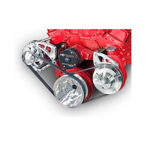 March Performance Pulley Kit Serpentine Aluminum Clear SBC Electric Water Pump eBay