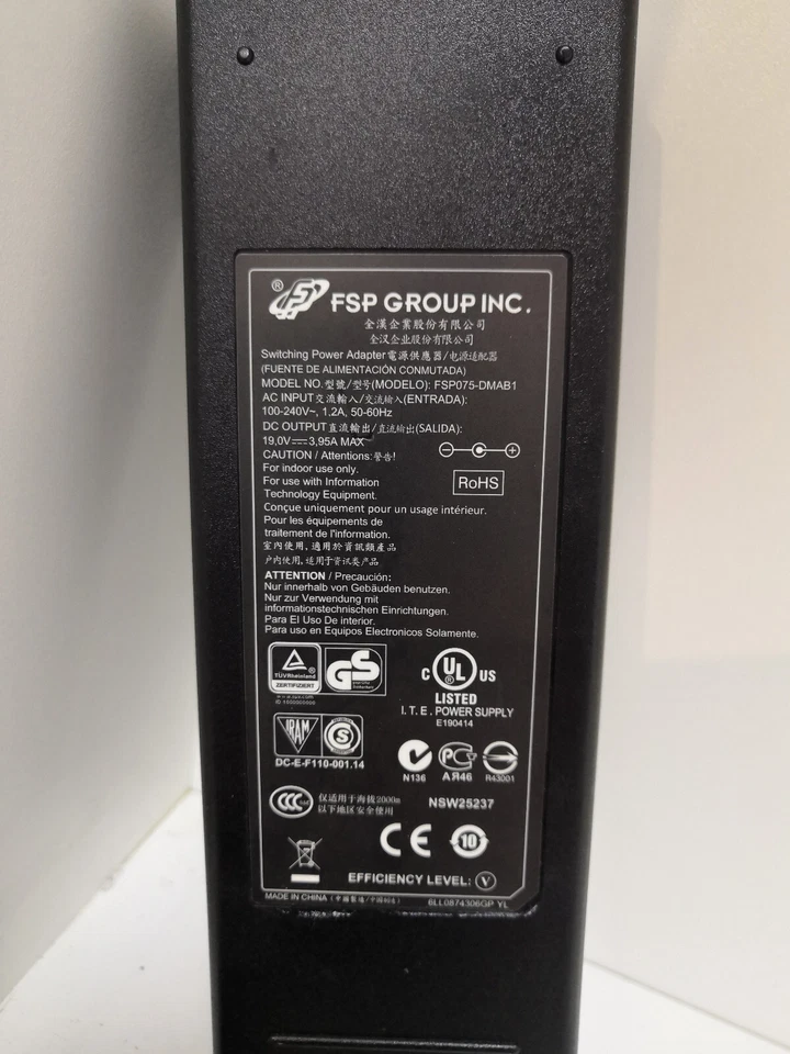 Original FSP Group Notebook Laptop Ladegerät Netzteil FSP075-DMAB1 , 19V 3,95A - Bild 2 von 4