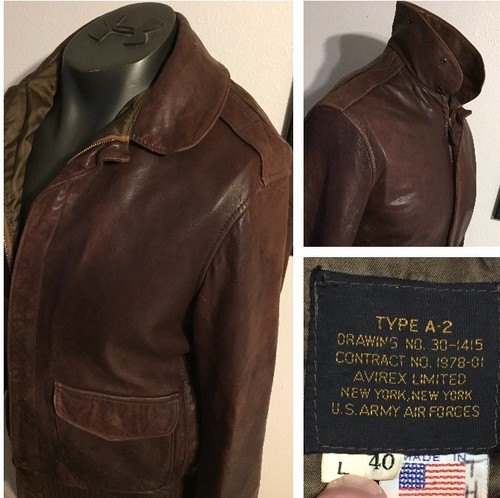 Flight Bomber Jacket Type-A2 Sz 