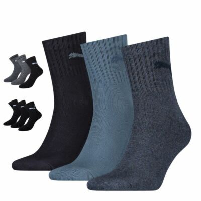 3-12 Paar PUMA Unisex Herren Damen Short Crew Socken Strümpfe Größe 39-46 uni