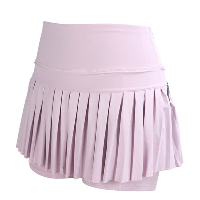 (L) Plissierter Tennisrock Frauen Tennisrock Mit Taschen Zum Laufen Lässig
